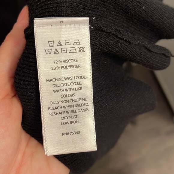 Black, Large, Tahari mid length dress, new with tag - Picture 5 of 5